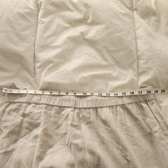 Vineyard Vines Linen Wide Leg Pants Womens XL Beige Travel Beach - Picture 7 of 10